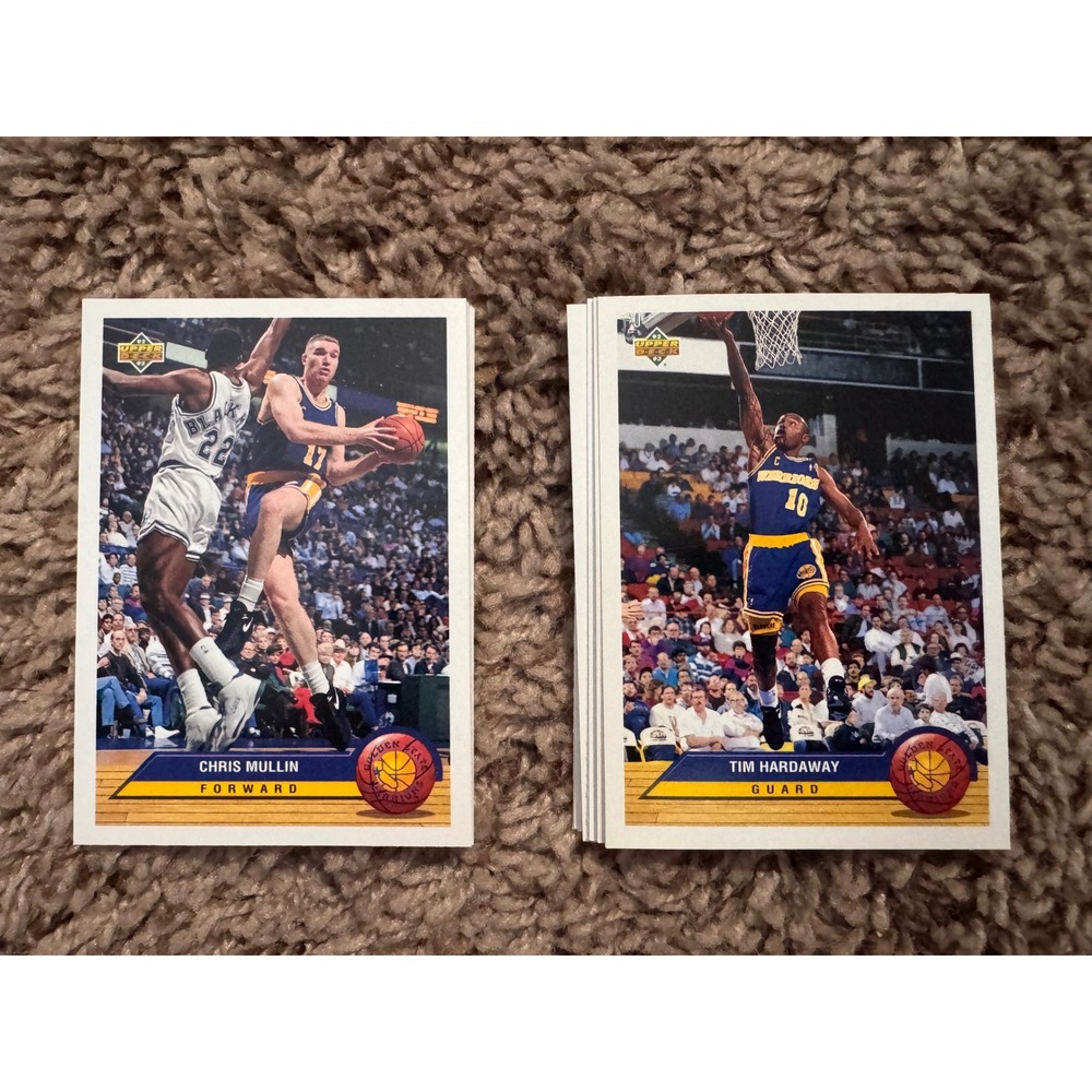 1992-93 Upper Deck Golden State Warriors Card Lot – Chris Mullin & Tim Hardaway